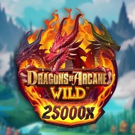 Dragons of Arcane Wild slot logo by Foxium at Ritzo Casino