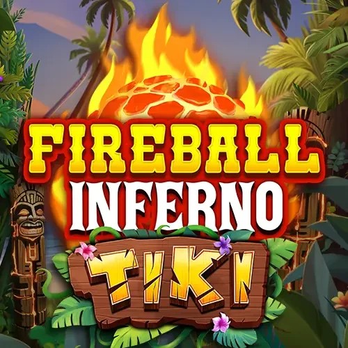 Official Slots logo: Fireball Inferno Tiki by NetEnt at Ritzo Casino