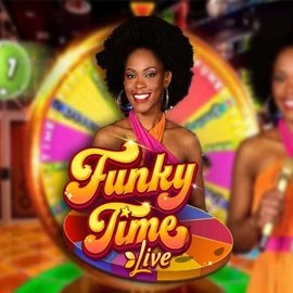 Official Live Casino logo: Funky Time by Evolution at Ritzo Casino