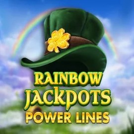 Rainbow Jackpots Power Lines slot logo by Red Tiger Gaming at Ritzo Casino